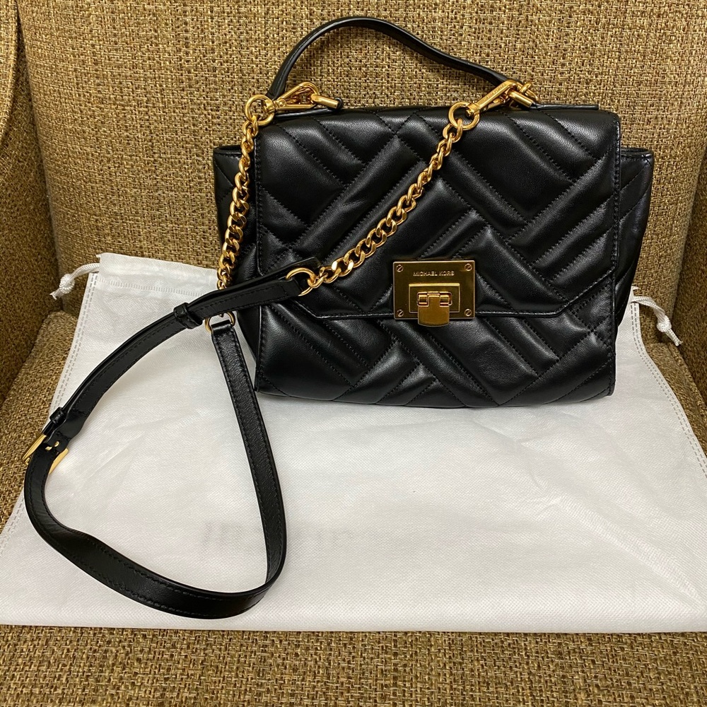 Black quilted MK Bag